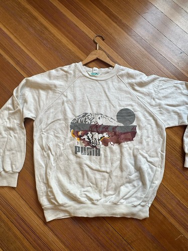 Vintage puma sweater weiß - puma, xl